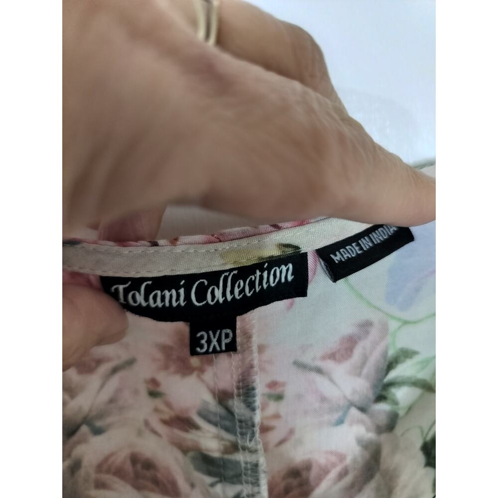 5308)Tolani Collection 3XP Floral Modal Button Up Dolman Cottagecore Maxi Dress - Picture 10 of 10